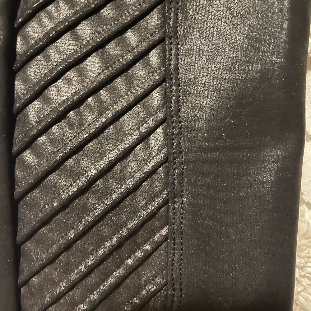 Spanx Faux Leather Moto Leggings